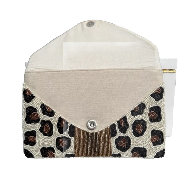 Aratta Beaded Envelope Crossbody Handbag - Picture 3 of 5